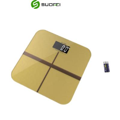 China WITH COVER Household Tempered Glass Height Measures Portable Personal Electronic Wireless Digital Bathroom Scale for sale