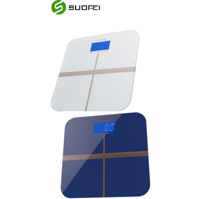 China WITH COVER ABS 6mm digital plastic tempered glass digital household human body color body automatic zero readjustment multiple scale for sale