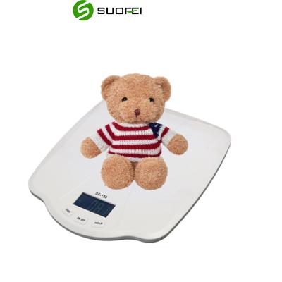 China With Scale Tray LCD Display Home Use 40kg*10g Digital Smart Baby Height Height Measure Hospital Electronic Baby Scale for sale