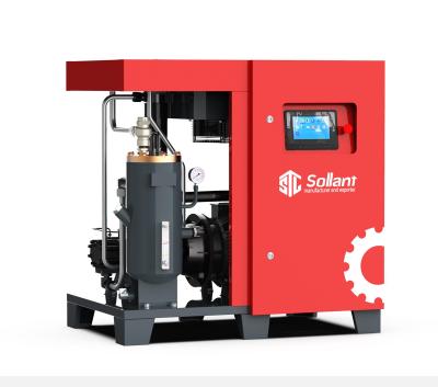 China Sollant 20HP Lubricated Permanent Magnet Variable Speed ​​15KW Energy Saving Variable Screw Air Compressor for sale