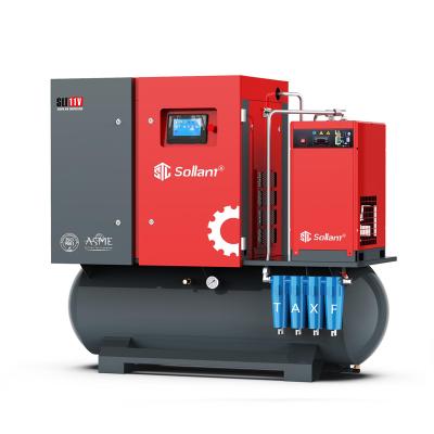 China Best Price Lubricated Quiet Industrial Inline Air Compressor With Air Dryer For Factory for sale