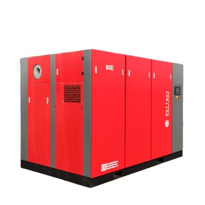 China 3bar 75kw low pressure lubricated permanent magnetic screw air compressor for pneumatic tools for sale