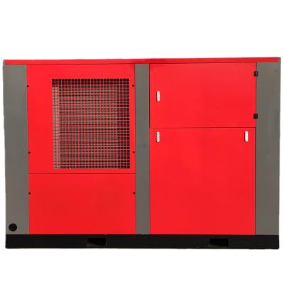 China Sollant China Manufacturer 75KW 100HP Lubricated Reliable Low Pressure Screw Air Compressor for sale