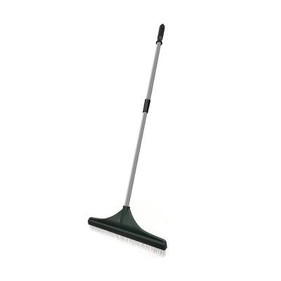 China Sustainable Turf Rake, Artificial Grass Rake with Telescopic Steel Handle,Removing Leaves, Debris and Pet Hair for sale