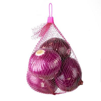 China pp food packing onion net bag for sale