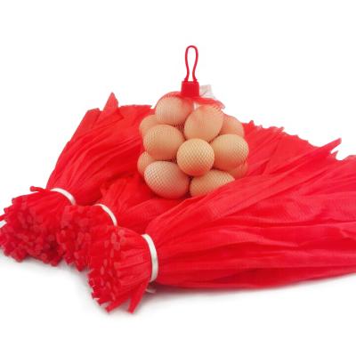 China High Quality Food Pe Mesh Plastic Net Bag For Red Green Eggs for sale