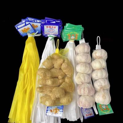 China Food Convenience Store Wholesale Cheap Plastic Garlic Net Tubular Packaging Mesh Bag for sale