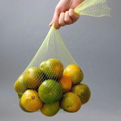 China Food Stored Pe Fruit Net Bag Plastic Mesh Net For Fruit For Packaging for sale