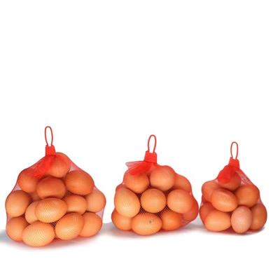 China Small Pe Egg Packaging Food Supermarket Use Elastic Mesh Net Bags With Cheap Factory Wholesale Price for sale