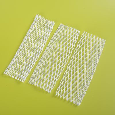 China High quality elastic extruded plastic wine bottle glass bottle pe tube packaging wine bottle protective nets for sale