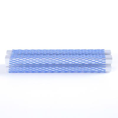 China Hardware Object Extruded Pipe Metal Parts Protective Plastic Pe Mesh Sleeve Net for sale