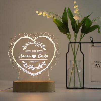 China Lovely 2023 Love Shape Modern Warm Night Light Warm Light For Home Decor Led Night Light for sale