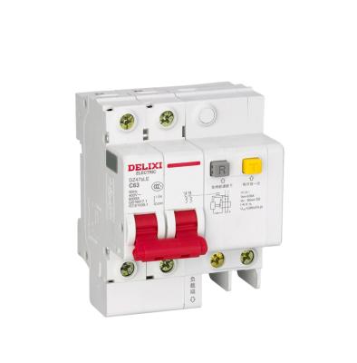 China DELIXI DZ47sLE Ac Residual Current Circuit Breaker With Over Current Protection 2 Pole 1p2p3p4p/ for sale