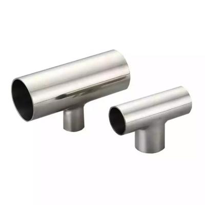 China Pipe Lines Connect Baoji Gr2 Factory Price Titanium Tee T-shape Butt Weld Pipe Fittings for sale