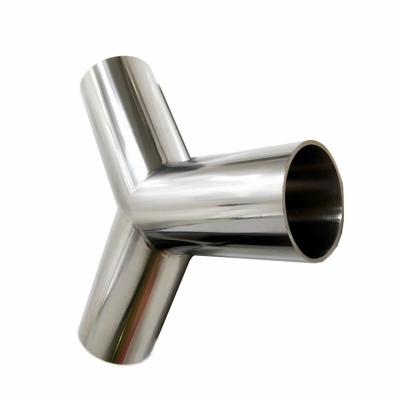 China Shaanxi Source Titanium Factory Produces ASTM B862 Y Type Titanium Pipe Tee Seamless Pipe Fittings for sale