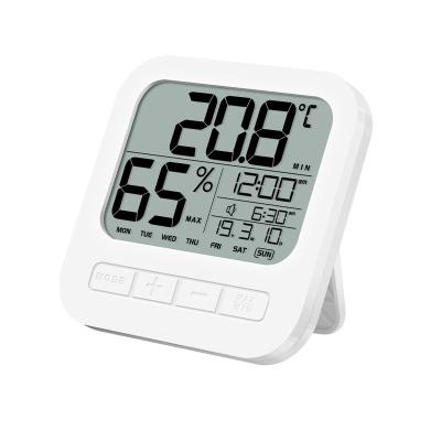 China Files Factory Supply LCD Digital Weather Station Chinese Alarm Clock With Temperature And Humidity for sale