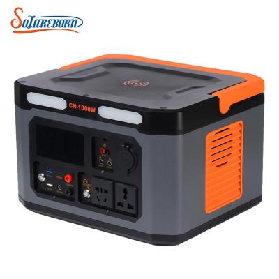 China High Power 1000w Battery Backup External Mobile Portable Outdoor Home Use Camping Fishing Solar Powered System for sale