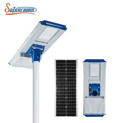 China ROAD High Brightness Ip65 60w 80w 120w Aluminum Waterproof Road All In One Outdoor Solar LED Street Lights for sale