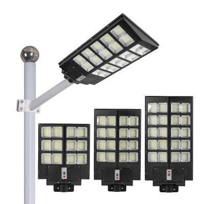 China ROAD Motion Sensor ABS IP65 Waterproof Outdoor 300W 400W 500W Integrated Solar Powered Street Light Street Light All In One for sale