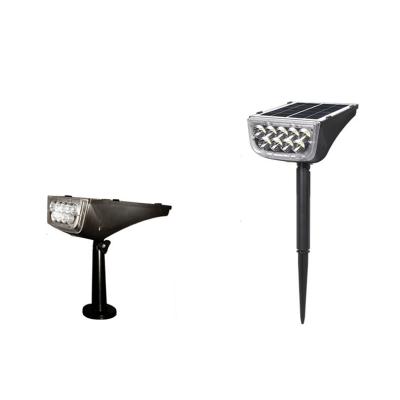 China Outdoor Garden ABS 3500K 6000K Waterproof Solar Spotlight Solar Led Spot Lawn Light for sale