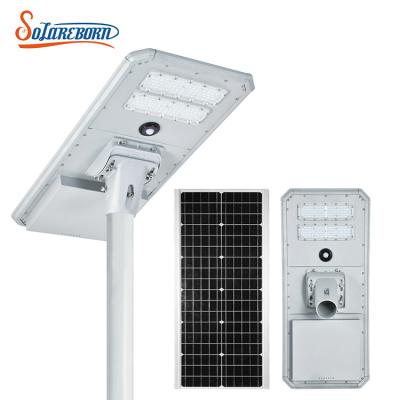 China Best ROAD price 60 80 120 160 watt IP65 SMD stadium rainproof road integrated outdoor solar LED street light for sale