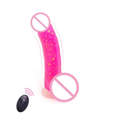 China Stimulation Adult Tracy Dog 7-Frequency Vibration Highly Transparent Liquid Silicone Material Vagina Stimulate G Spot Dildo Vibrator Sex Toys for sale