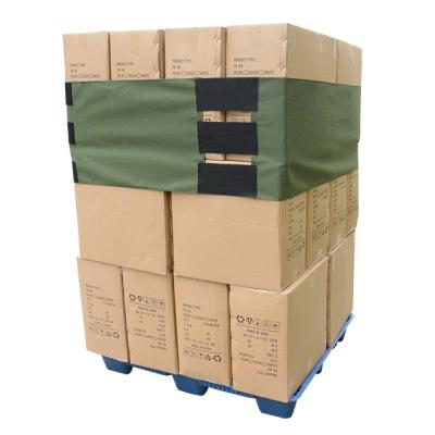 China Double Faced Reusable Green Canvas Pallet Wrapping Stretch Film for sale