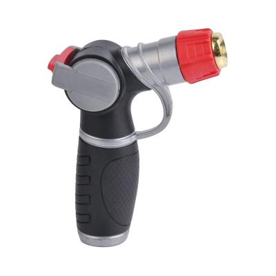 China Variable Flow Controls Garden Adjustable Metal Tip Thumb Control Gun Nozzle for sale