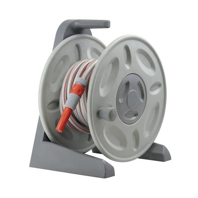 China Plastic Garden Water Hose Reel Anti-UV 15M Manual Wall Mount for sale