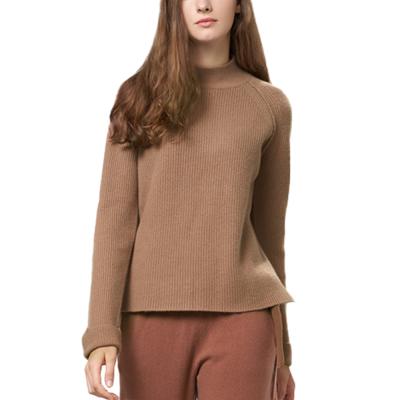 China Fashion Winter Anti Shrink Wholesale Ladies Knitted 100% Cashmere Pullover Sweater for sale