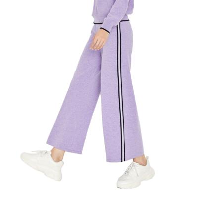 China Leisure anti-static style simple design fashion high waist cashmere pants for lady for sale