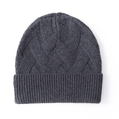 China Fashion COMMON Unisex Winter Women Men 100% Warm Cashmere Knitted Beanies Hat for sale