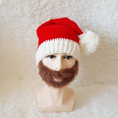 China COMMON Cheap Winter Wear Cute Party Christmas Knit Bobble Hats With Mask for sale