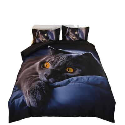 China Nondisposable Custom 3D Printing Design Comforter Bedding Home Textile Bed Linen Duvet Cover Set for sale