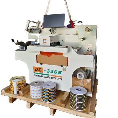 China Shops Roll To Roll Label Digital Die Cutting Machine for sale