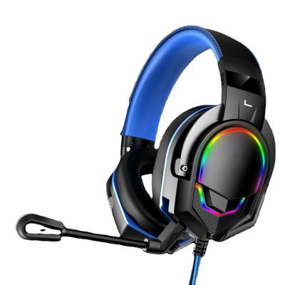 China Earphone Gaming Headset PC Over Ear Gaming Headphones With Microphone LED Light For Laptops Tablet for sale