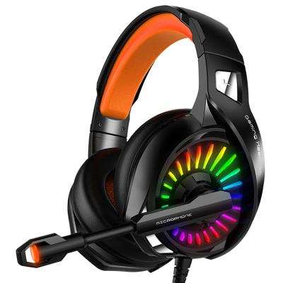 China Wholesale Headband Army Camouflage Gaming Headset Gaming Earphone With Mic Led Light From Factory for sale