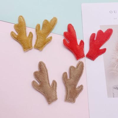 China Wholesale Soft Cute Embossed Plush Padded Deer Antlers Diy Christmas Party Headband Headdress Accessories for sale