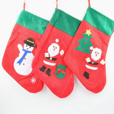 China Wholesale Durable Christmas Stocking Christmas Gift Snowman Model Stocking Christmas Candy Bag Socks for sale