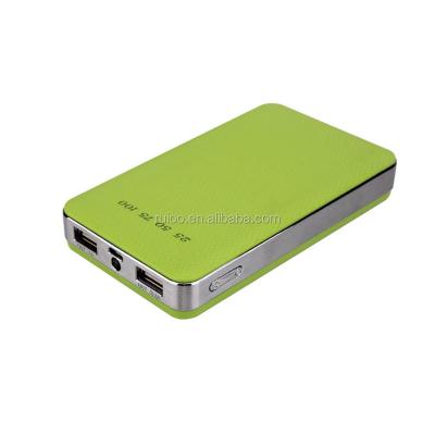 China new design dual USB power bank 15000 mah hot sale travel portable mobile power charger 15000 mah with led light for sale