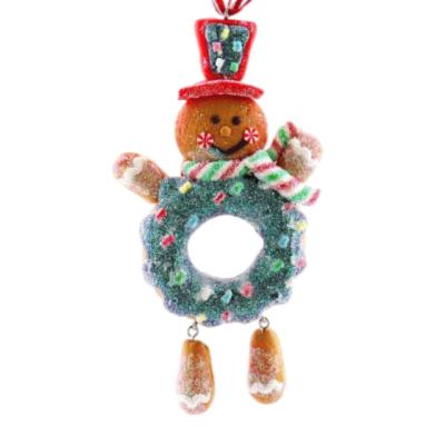 China Polymer Toy Gingerbread Man Ornament Children Christmas Gift Polymer Clay Dolls Ornament Decorative Xmas Tree Festival Craft Popular Christmas Gift for sale