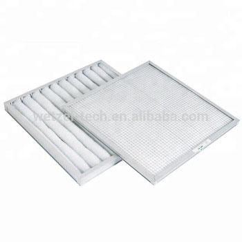 China Pre Filter Pleated Panel Filter With Aluminum Frame G3 Panel Filter V for sale