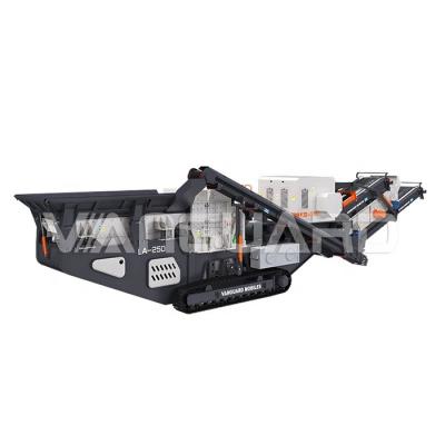 China Mobile Quarry Jaw Stone Crusher Tracked Mobile Concrete Crusher for sale