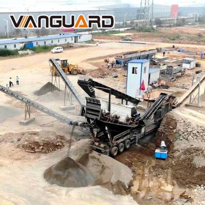 China Mobile Quarry Screen Crusher Impact Stone Breaker Mobile Impact Crusher Station for sale