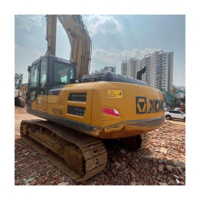 China Multifuction business structure used XCMGXE215DA 21ton excavator second hand hydraulic crawler digger with strong engine in good condition for sale