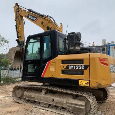 China New Excellent Hot And Cold Air Conditioner 95% Condition China Original Used SANY SY135C 13 Ton Used Crawler Excavator For Sale for sale