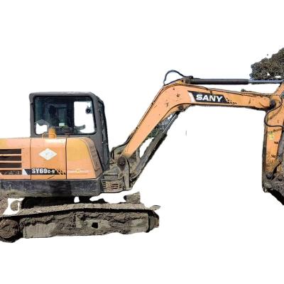 China 90%New SANY SY 60 Excavator Second Hand Middle Size Easy Operation Crawler Digger On Hot Sale With Nice Price for sale