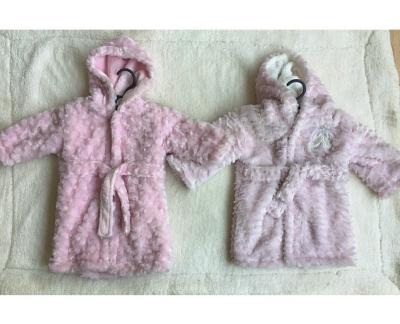 China 260GSM Soft Solid Coral PV Fleece+230GSM Bathrobe for sale