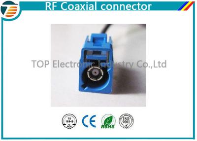 China Fechado dobro coaxial do conector RG174 do RF do homem fêmea de pequenas perdas de FAKRA à venda