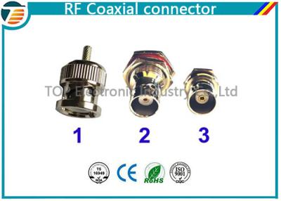 China Enchufe recto RG59 del conector BNC del conector coaxial del RF del soporte del cable 75Ω en venta